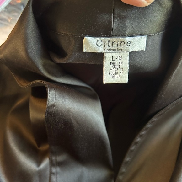 Black Midi Dress with Wrap Front - Picture 6 of 10